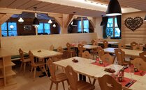 Holziger Innenbereich eines Bergrestaurants | © Bergbahnen Flumserberg AG