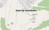 Detailkarte des Raum Alp Tannenboden, die Zone 4 ist markiert | © Bergbahnen Flumserberg AG