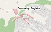 Karte mit eingezeichneter Zone 13 in der Umgebung Bergheim | © Bergbahnen Flumserberg AG