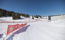 Verschneiter Kinderschlittelhang | © Bergbahnen Flumserberg AG